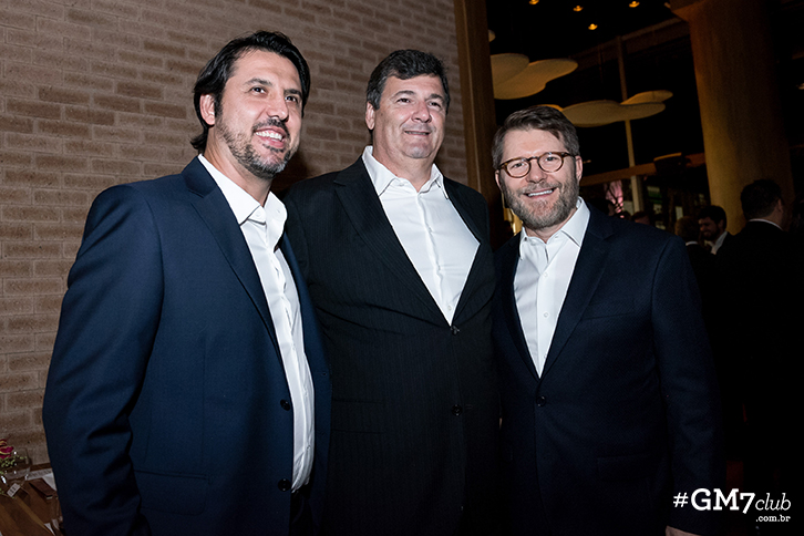Giovanni Maddaloni, José Alves Neto e Agrício Crespo (Foto: Guilherme Gongra)