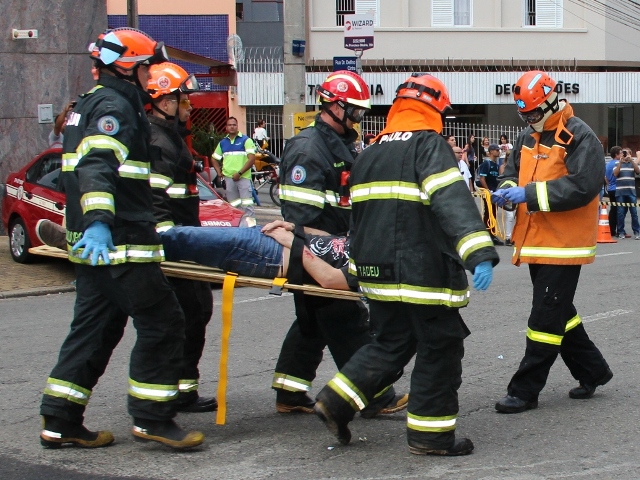 Simulado realizado em 2017 (Foto: Divulgação - Emdec)
