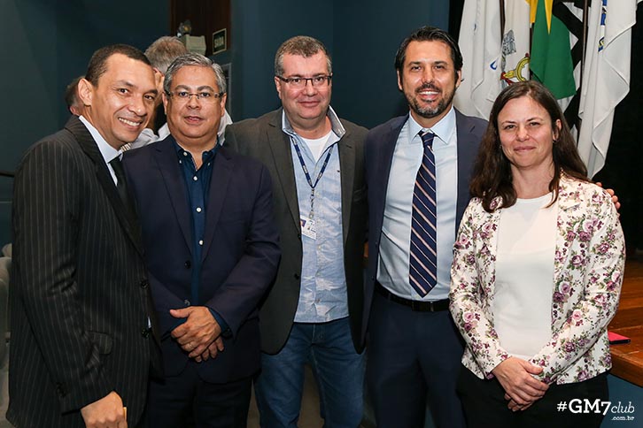 Alexandre Bueno, Edilson Baqueiro, Alcino Ricoy Junior, Giovanni Maddaloni e Alessandra Borin (Foto: Guilherme Gongra)