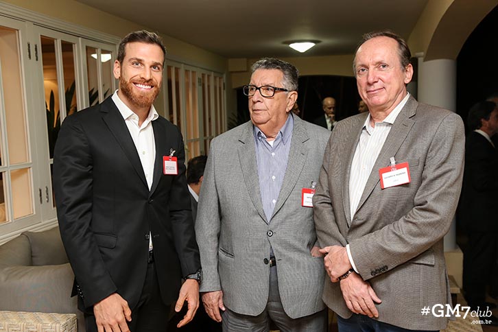 Maurício Geoffroy, Arthur Pinto de Lemos e Luciano Moreira (Foto: Guilherme Gongra)