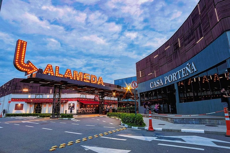 Fachada da entrada no Parque D. Pedro Shopping. Crédito: Divulgação