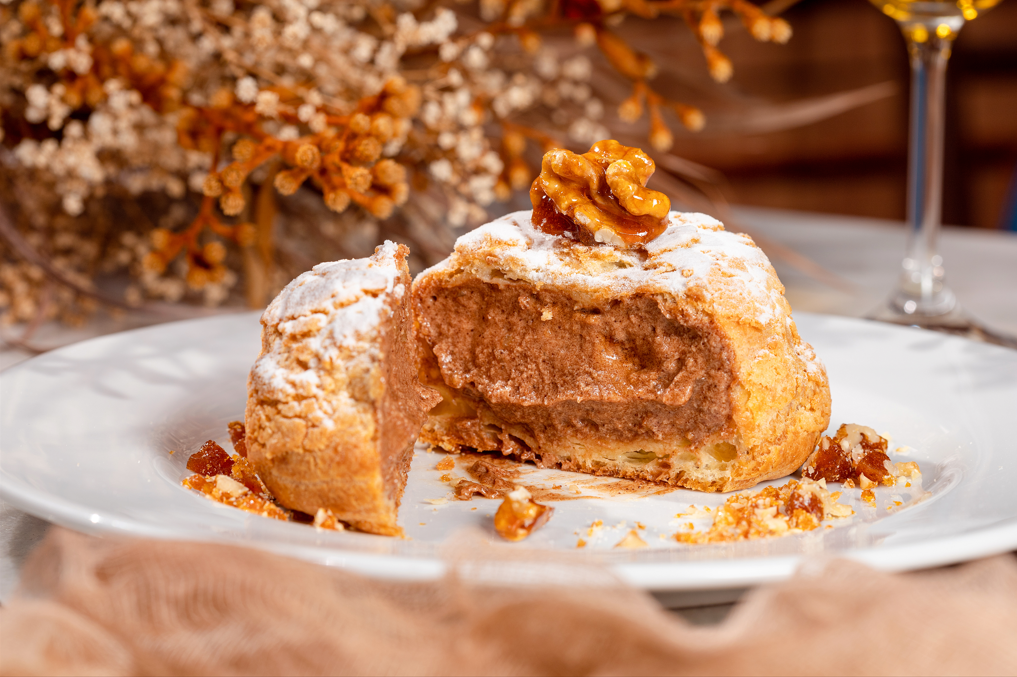 Choux com creme de moca Crédito: Senhorita Gourmet