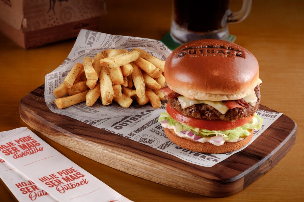 Hamburger Outback. Crédito: Divulgação