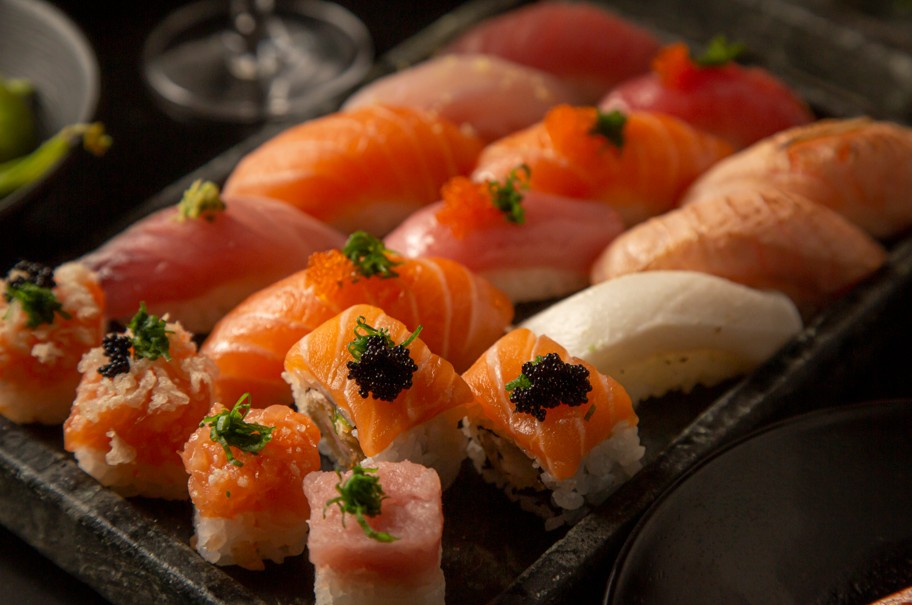 Itens do almoço executivo. Foto: Divulgação Oguru Sushi & Bar