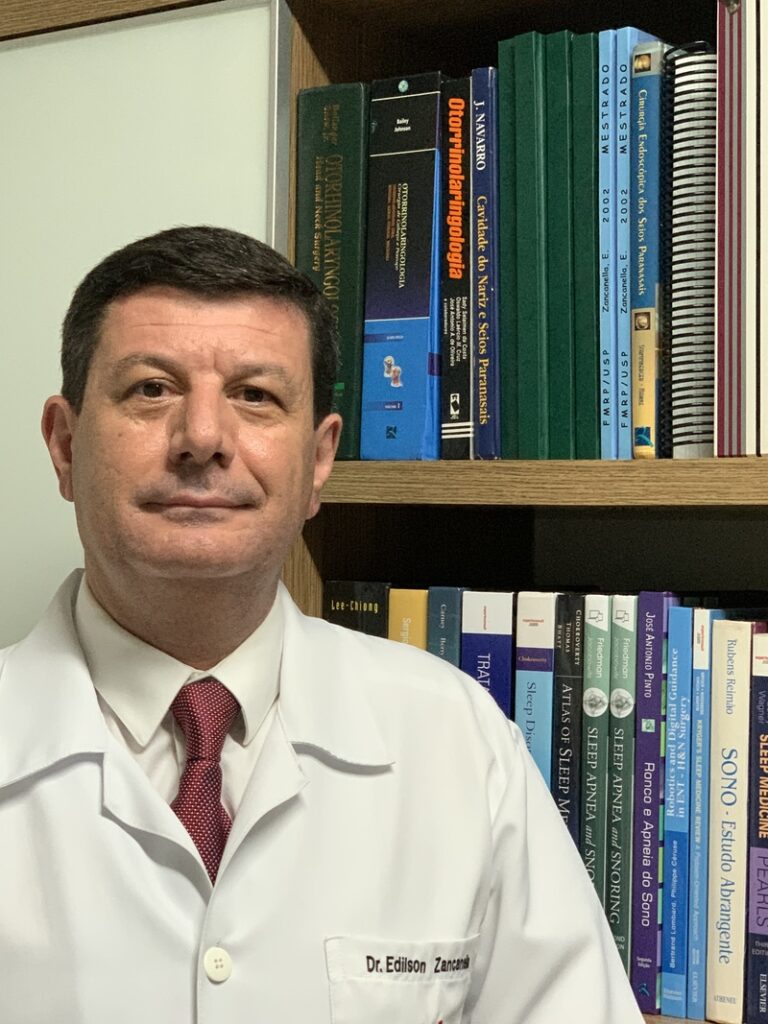 Dr. Edilson Zancanella, coordenador do Serviço de Distúrbios do Sono do IOU - Instituto de Otorrinolaringologia & Cirurgia de Cabeça e Pescoço/ Unicamp e presidente da Academia Brasileira do Sono (Crédito: Divulgação)