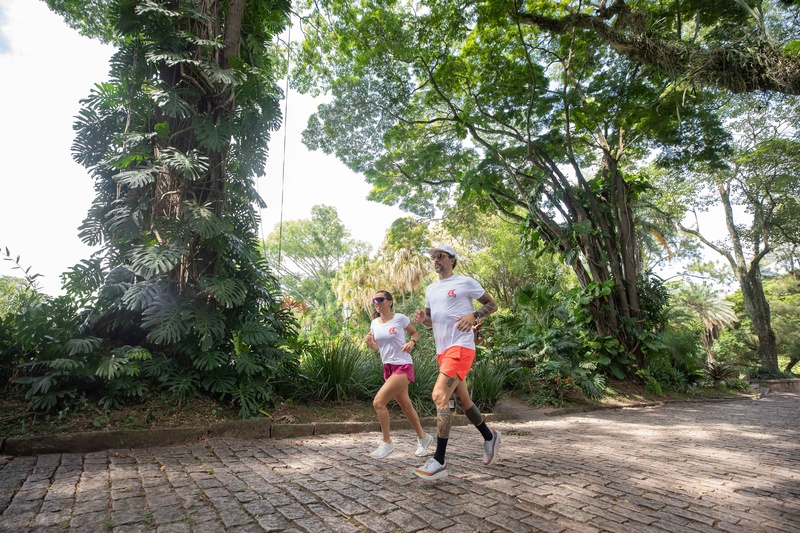 Victória Zogaeb e Edinho Andries são atletas de competições de ponta (Crédito: Matheus Campos)