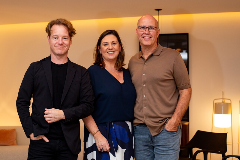 Jader Almeida, Corina e Alexandre Silveira. Foto: AgênciaSeteZero
